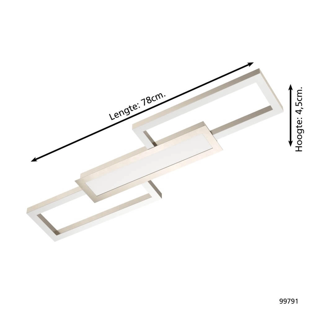 Stainless Steel Ceiling Light Monirote with LED Eglo 9002759997915