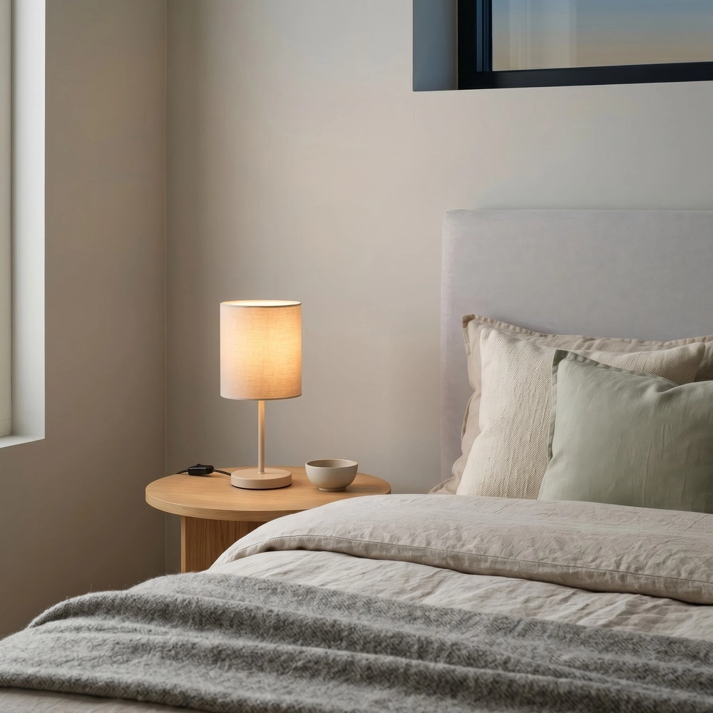 Table lamp Jerry sand brown