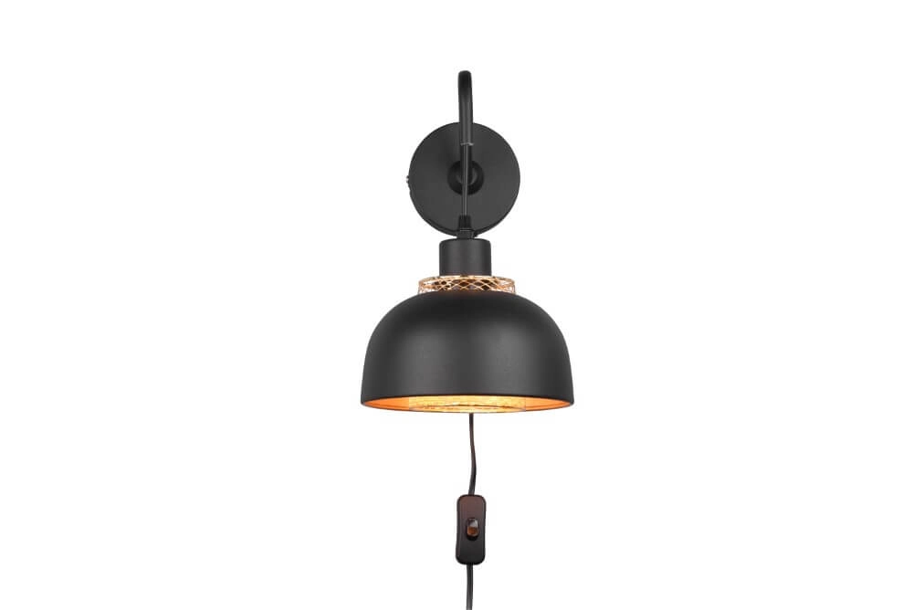 Black wall lamp Punch Trio 4017807537390