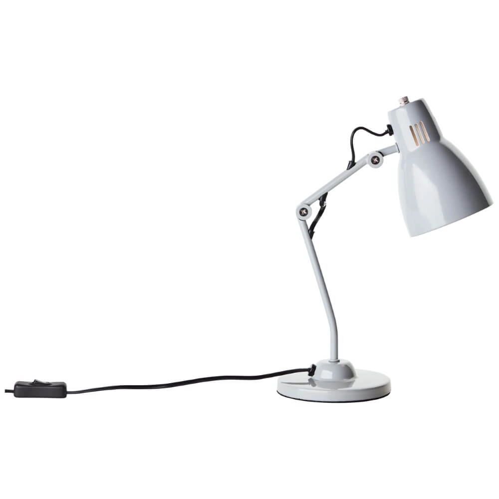 Table lamp Bailie gray Brilliant 4004353412417