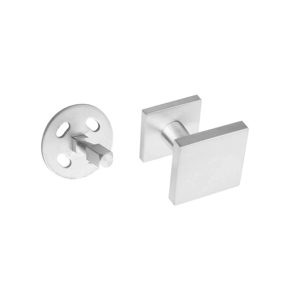 Front door knob Castor one-sided mounting stainless steel fixed