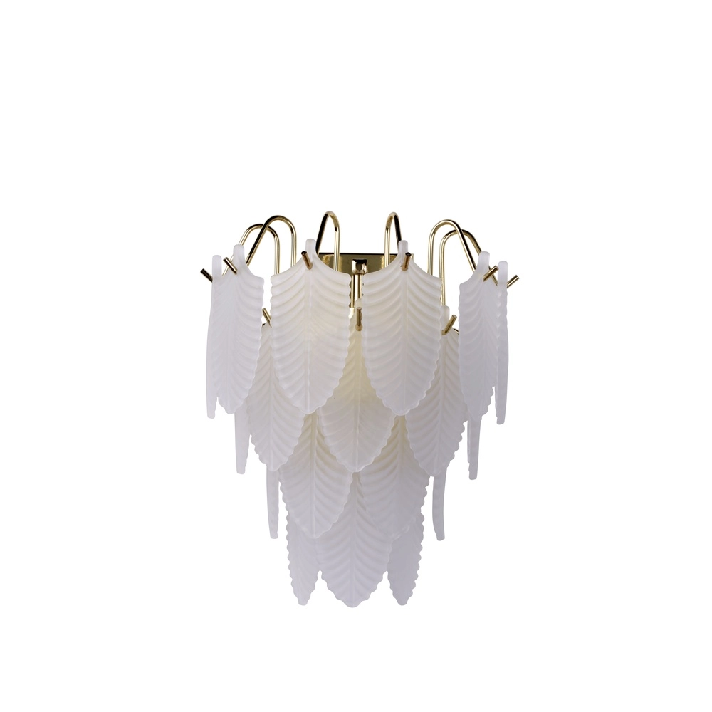 Wall light Feather 1-light gold Searchlight 5053423303918