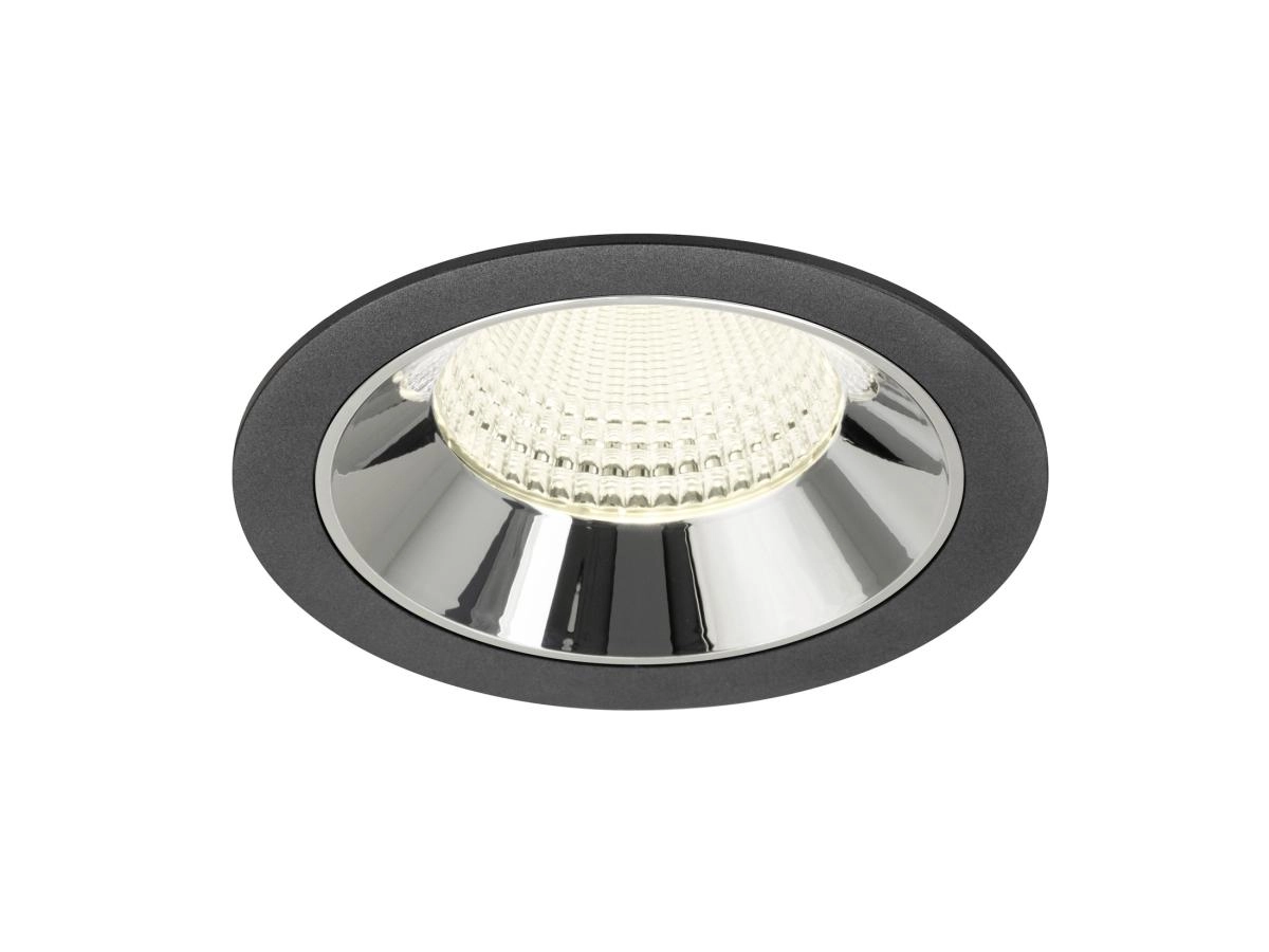 Recessed spotlight Numinos XL black/chrome 4000K - 55deg