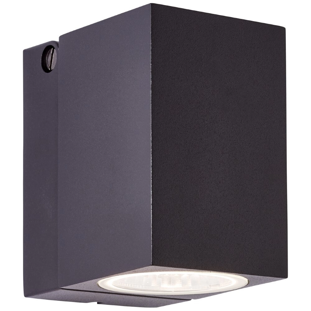 Black surface-mounted spotlight Burk design Brilliant 4004353349317