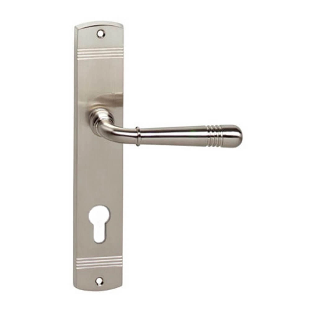 Classic door handle Helena PC 72mm nickel matt