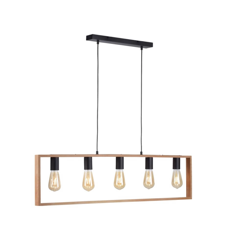 Country Pendant Lamp Franky 5-light