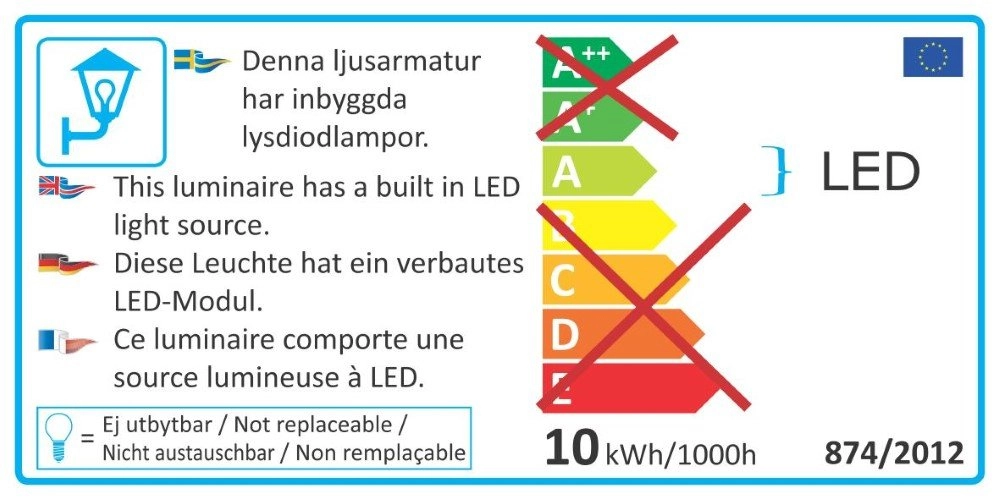 Led wall spot Cremona Up - Down 3-light 14cm anthracite KonstSmide 7318307946376