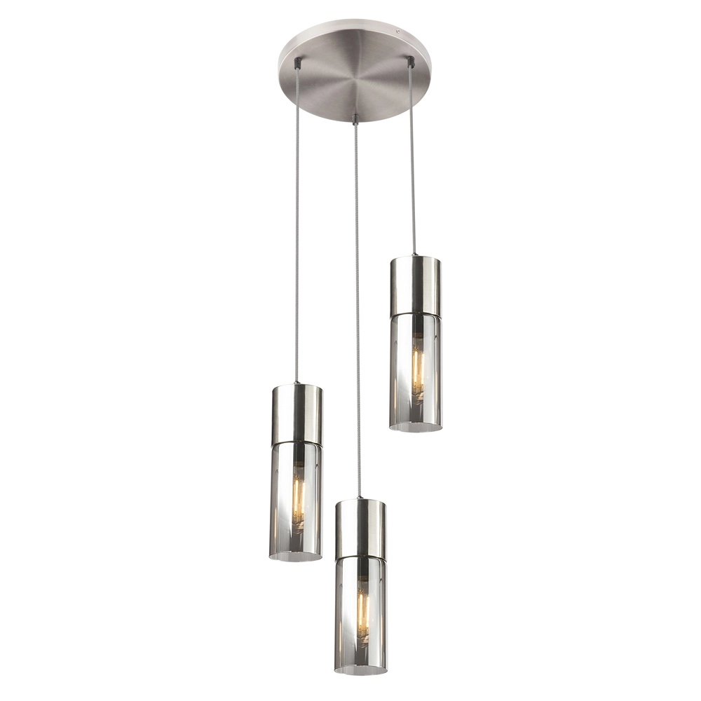 3-light pendant lamp Annika Nickel design
