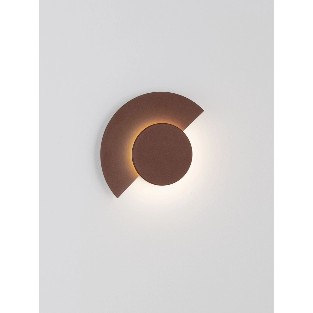 Modern wall lamp Gloo rust brown - 2700K