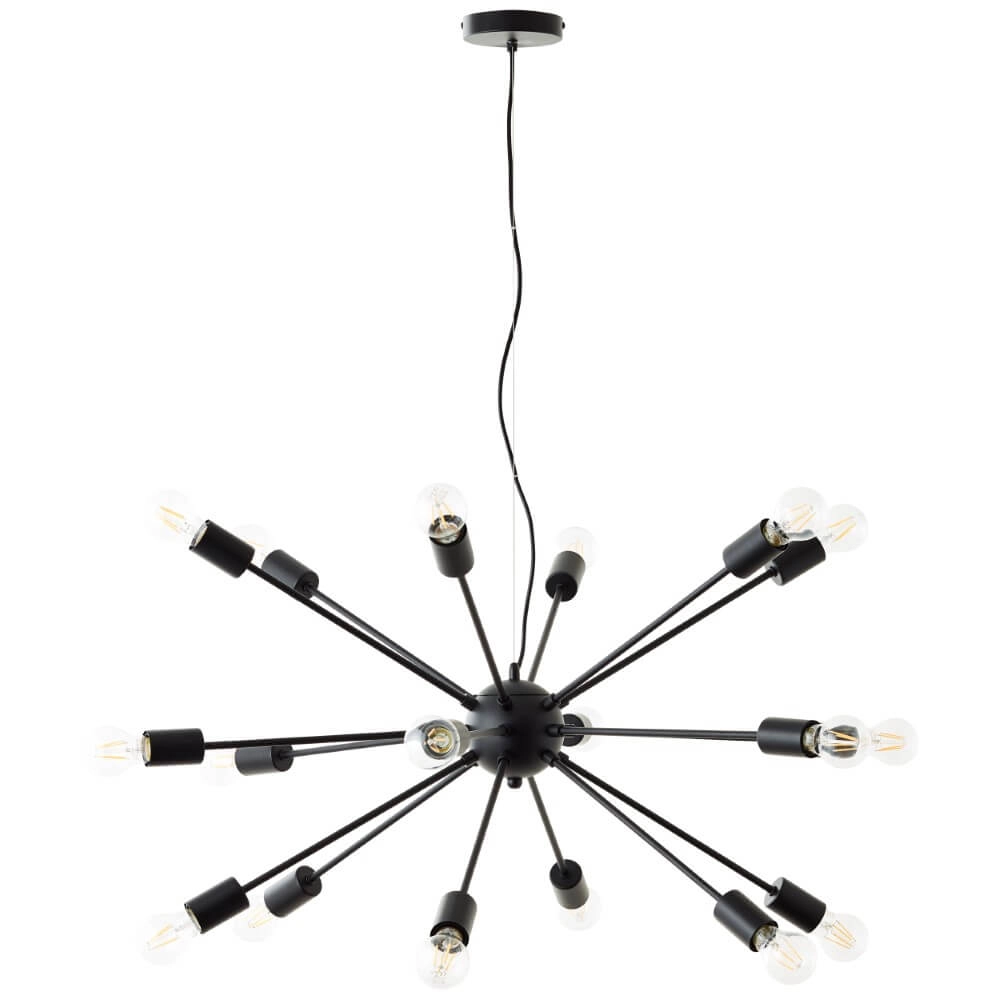 18-light pendant lamp Dree black Brilliant 4004353421693