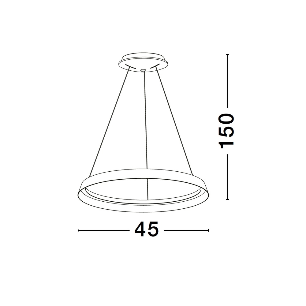 Design pendant lamp Ormi Ø 45cm white Lyora 5212017448798