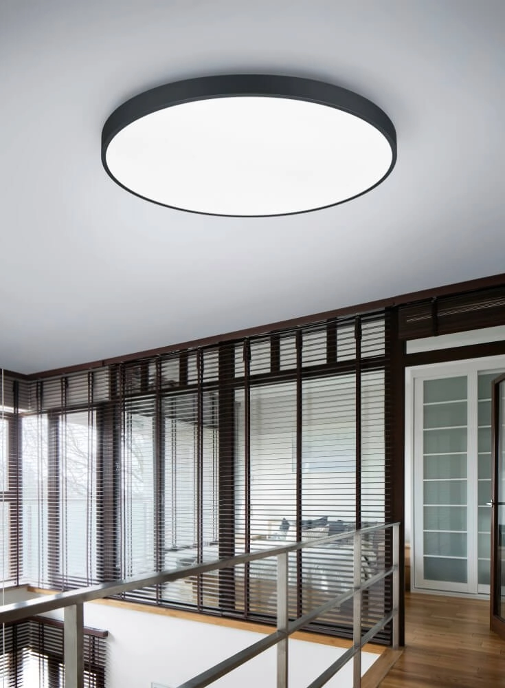 Black ceiling light Waco Ø 75cm Trio 4017807525090