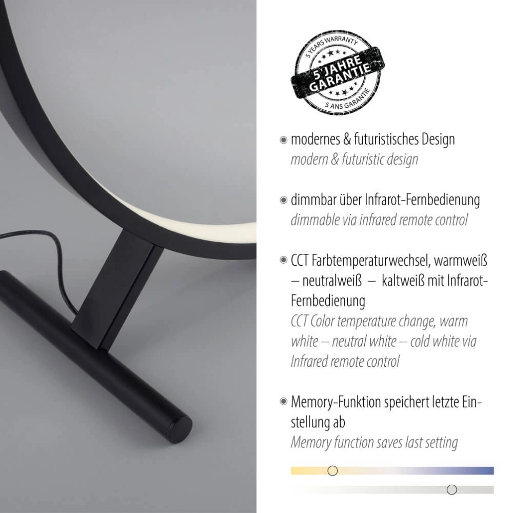 Floor lamp Hula unique design Ø 80cm Paul Neuhaus 4012248373316