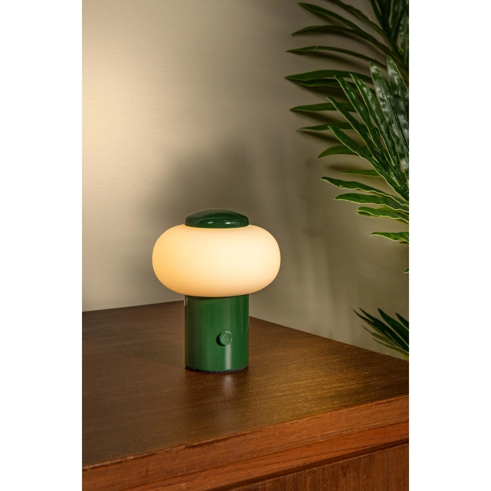 Rechargeable table lamp Gustav Green Lucide 5411212442048