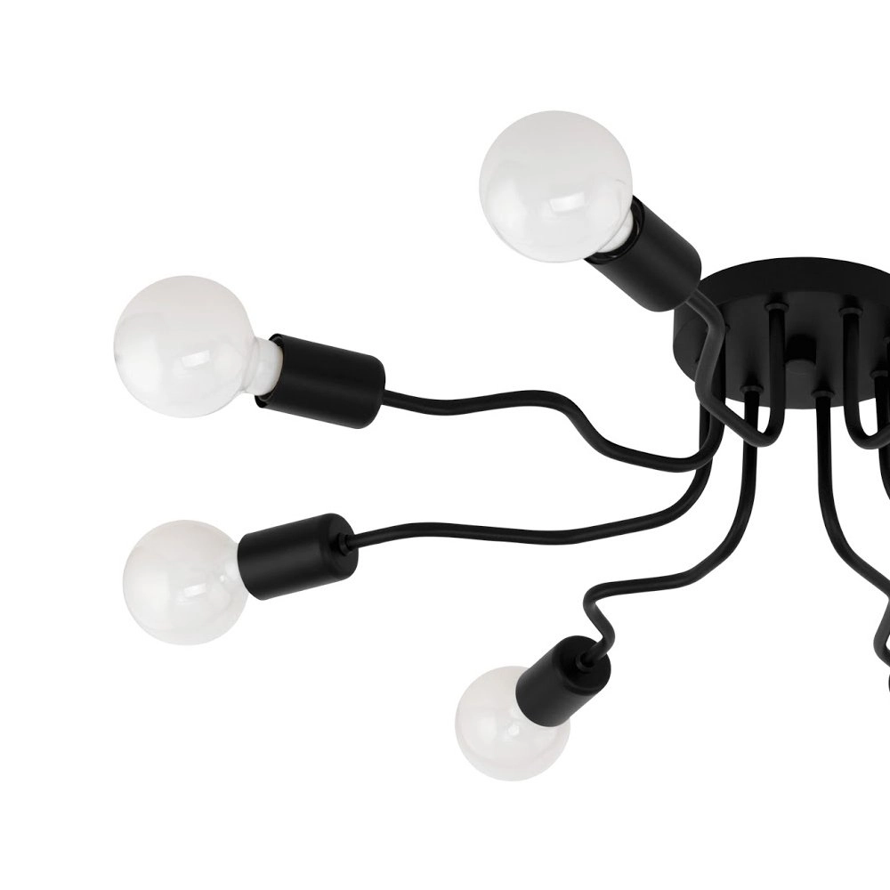 Black ceiling lamp Orazio spider Eglo 9002759979843