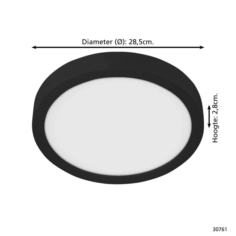 Led ceiling light Fueva 5 4000K black Eglo 9002759307615