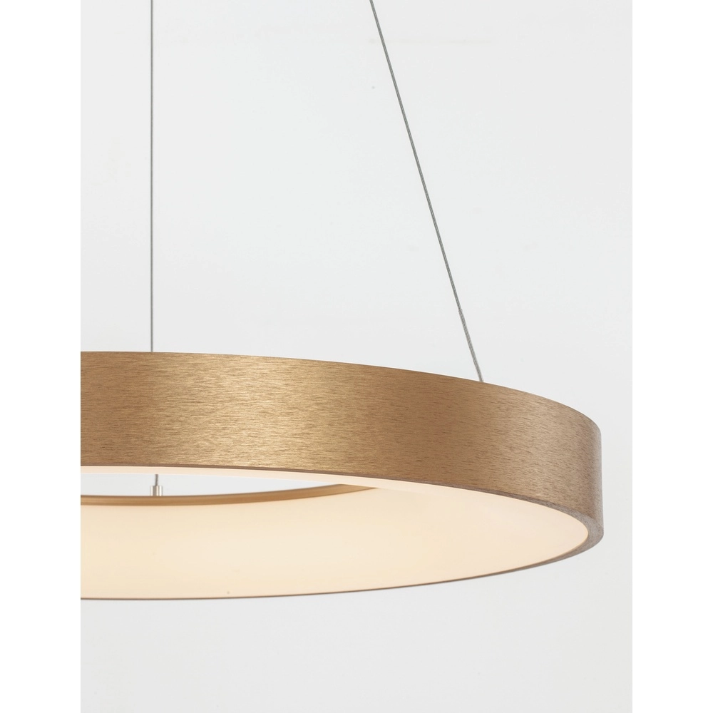 Pendant lamp Rando Thin gold Ø 60cm Lyora 5212017420237