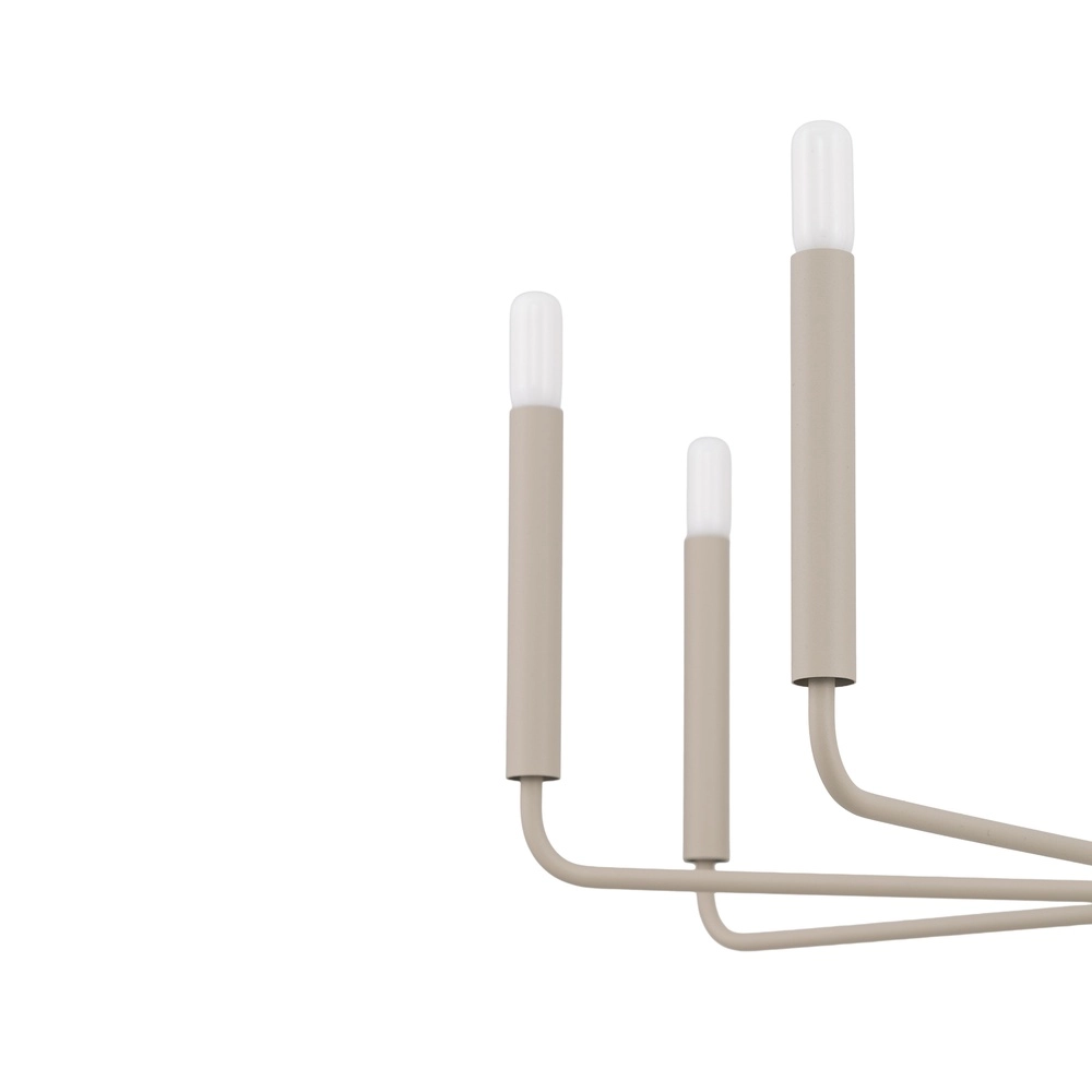 Modern chandelier Orto sand brown Ø 73cm
