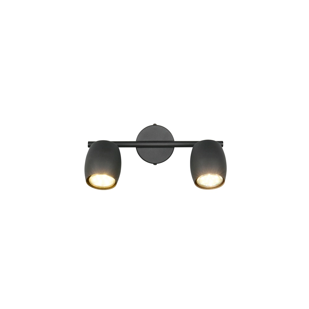 Ceiling lamp Nancy 2-light black Trio 4017807656602