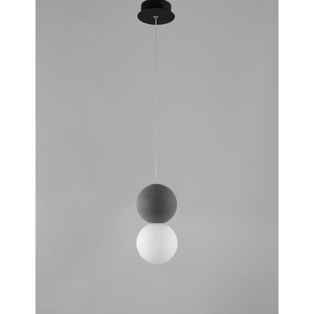 Pendant lamp Zero Grey with white Lyora 5212017426949