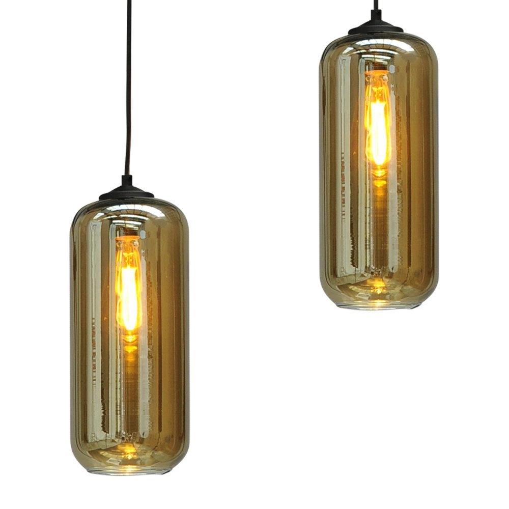 Office pendant lamp Quinto 5 with glass shades Masterlight 8718121220031