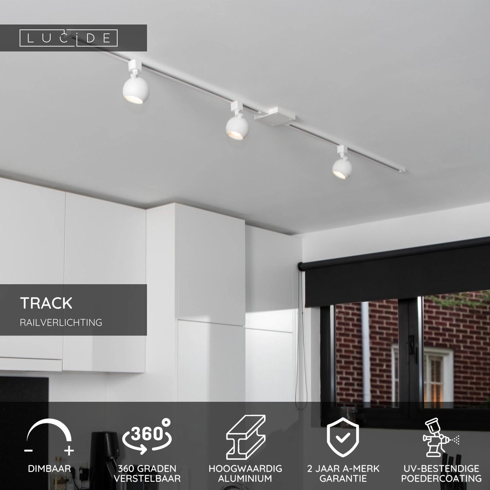 Rail spot Track Favori 1-phase white Lucide 5411212093844