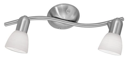 Ceiling spot Dakar 1 2-light nickel matt