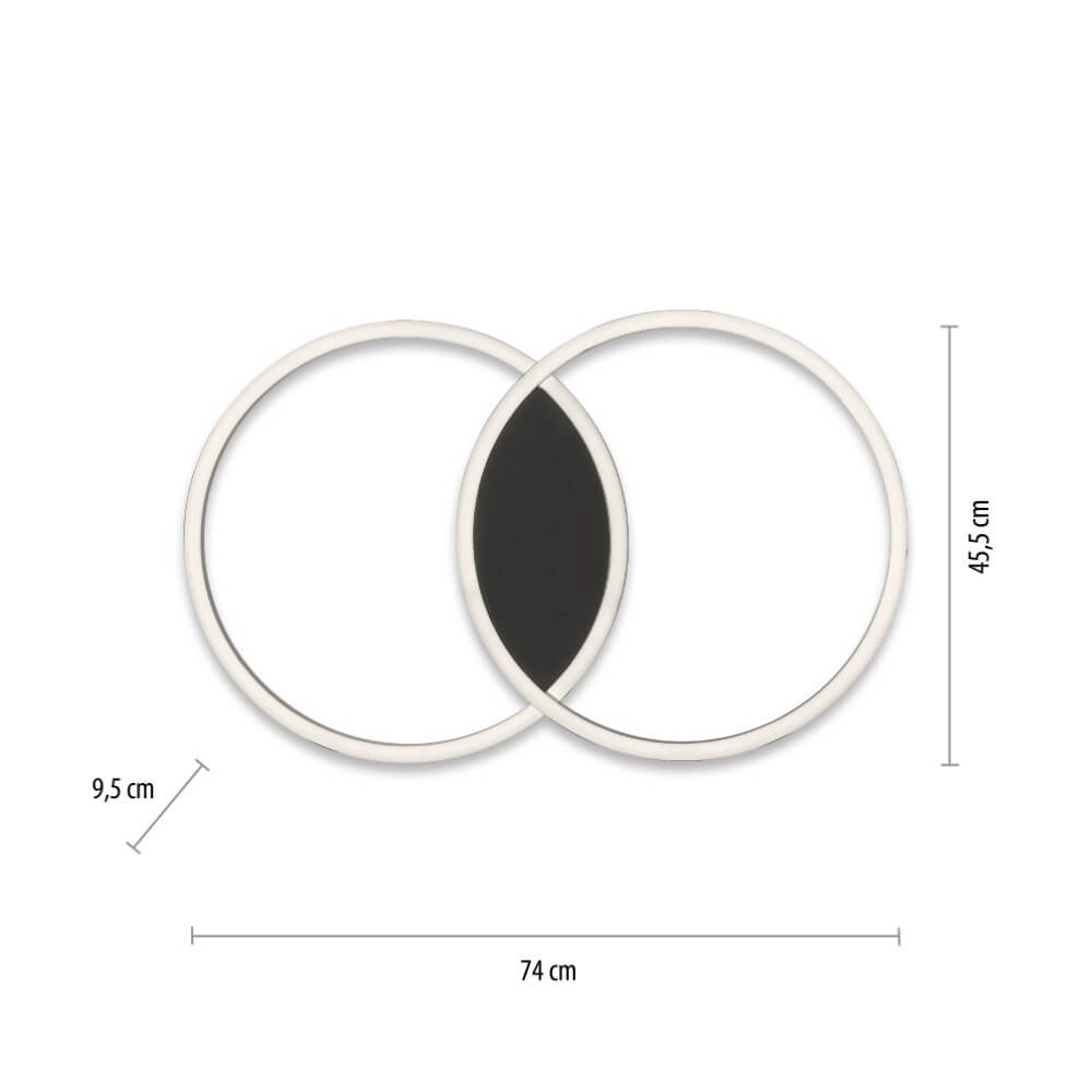 Design ceiling lamp Q-Marko round Paul Neuhaus 4012248366615
