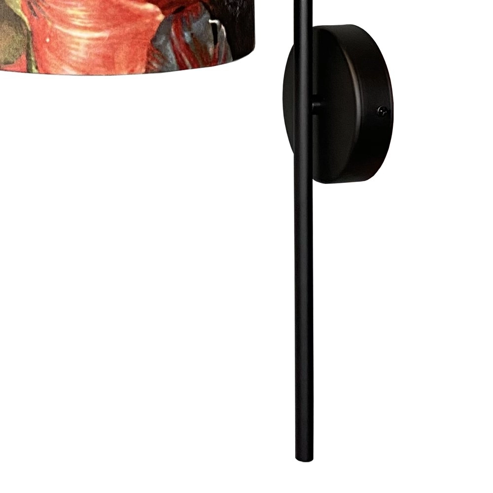Black wall lamp Venus with Flower lampshade Masterlight 8718121251257