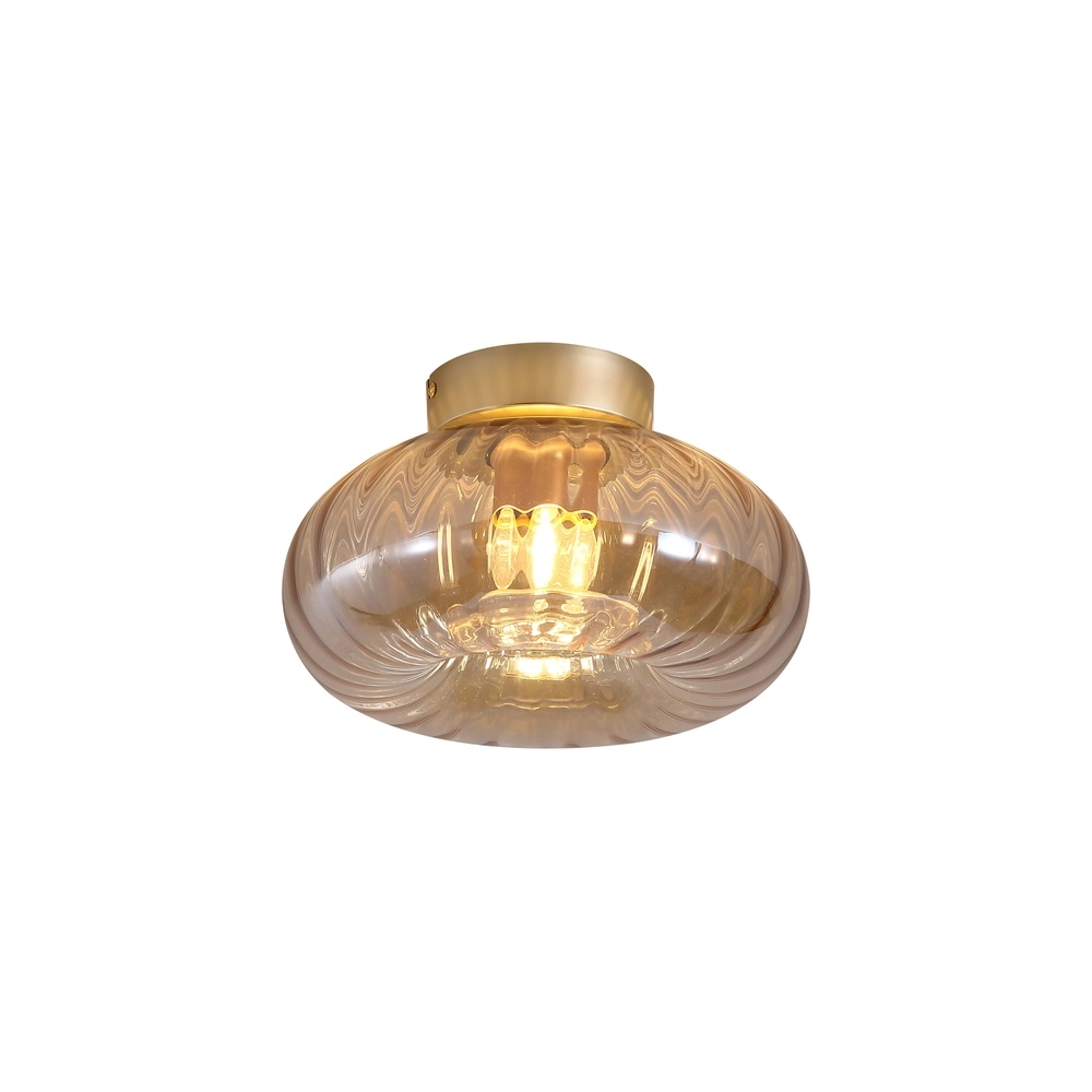 Ceiling lamp Celestial Amber glass