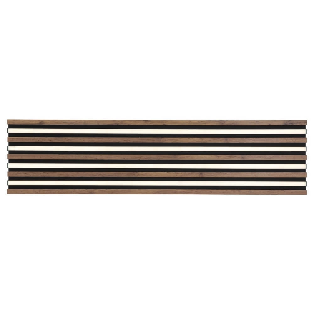 Ceiling lamp Hayden black with wood 120cm Globo 9007371516643
