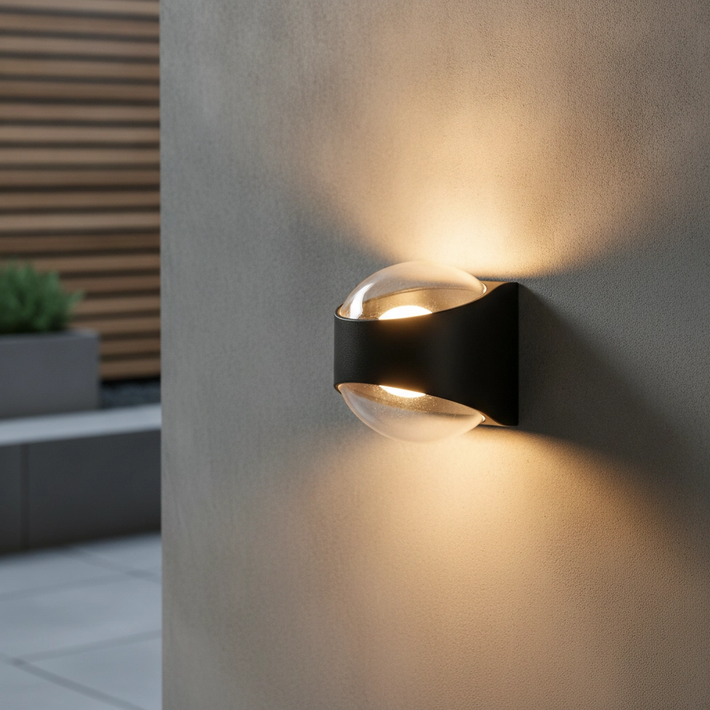 Modern wall spot London black - 2x led