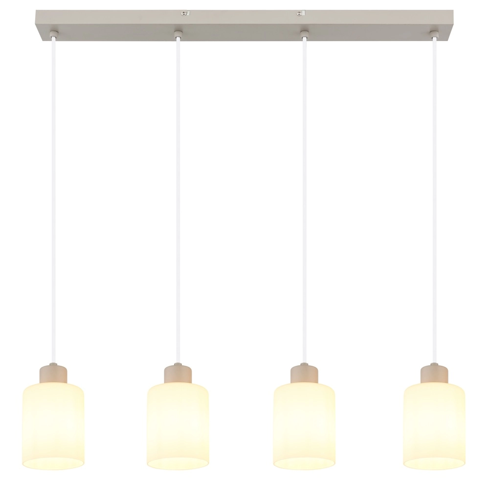 4-light pendant lamp Trent sand brown Globo 9007371575978