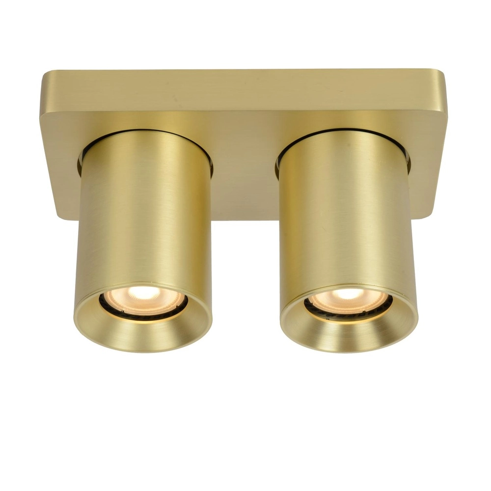 Ceiling spotlight Nigel 2-light gold Lucide 5411212092977