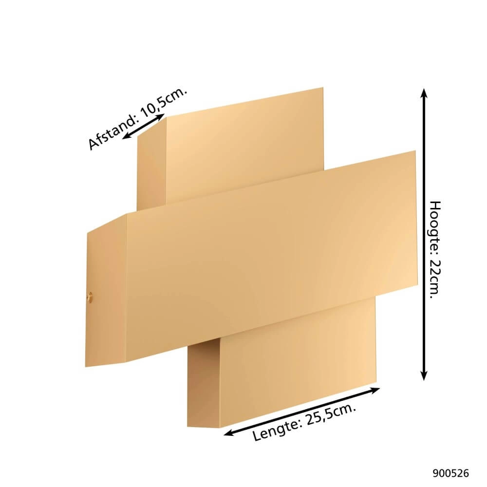 Modern wall lamp Timparossa gold Eglo 9008606244546
