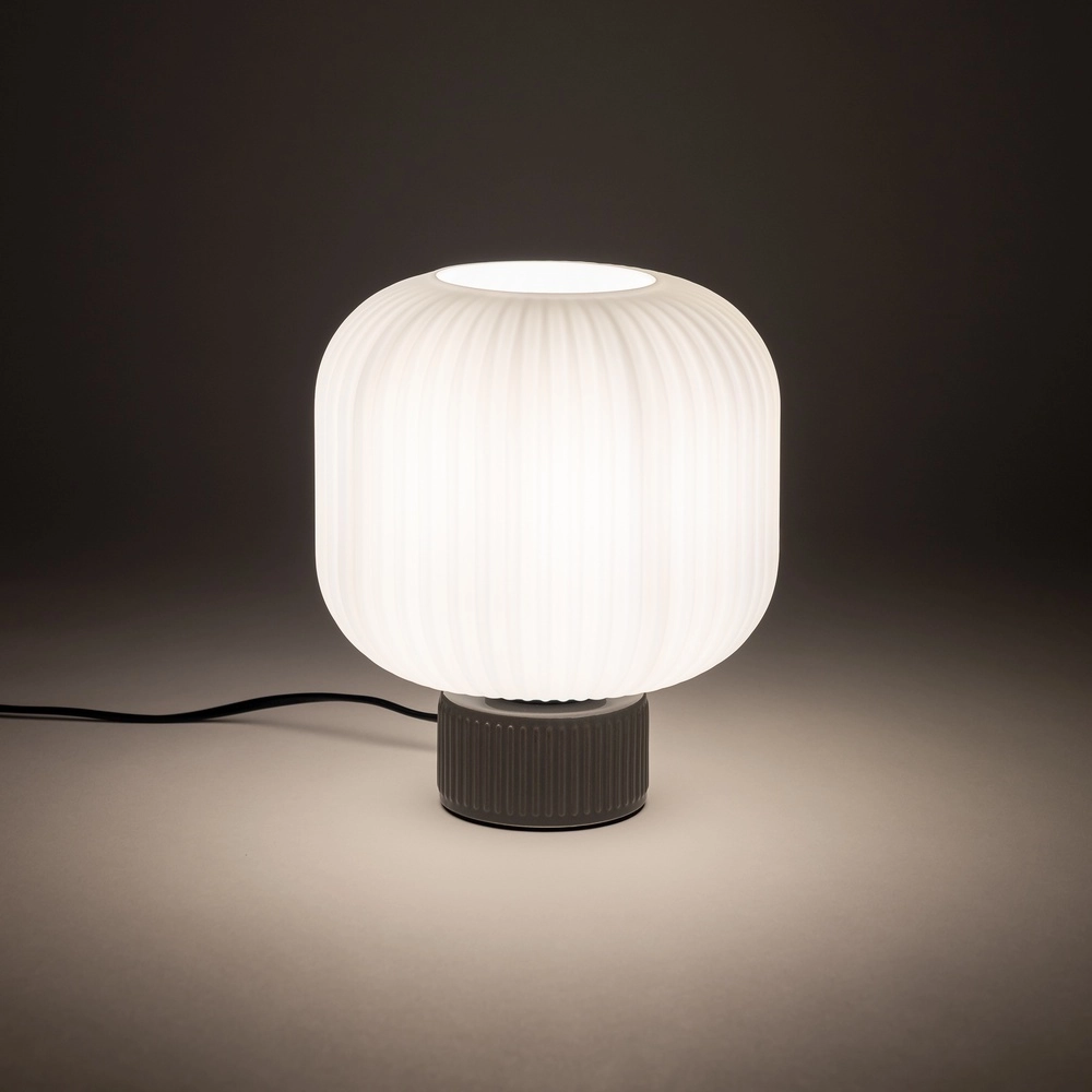 Table lamp Aurora grey Ø 20cm