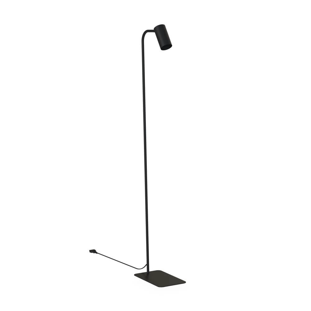 Sleek black reading lamp Mono