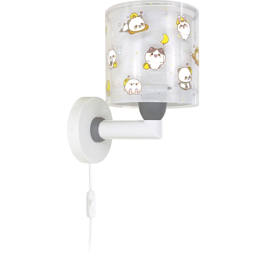 Children's wall lamp Kawaii Friends Grey glow in the dark Dalber 8420406417691