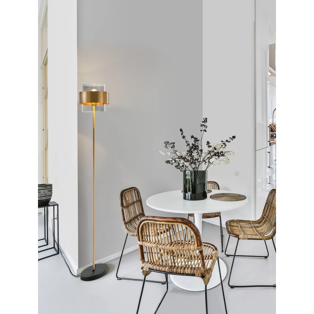 Floor lamp Sianna black with gold Lyora 5212017431059