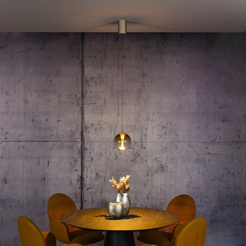 Led pendant light Pure Infinity with amber glass - Ø 18cm Paul Neuhaus 4012248399040