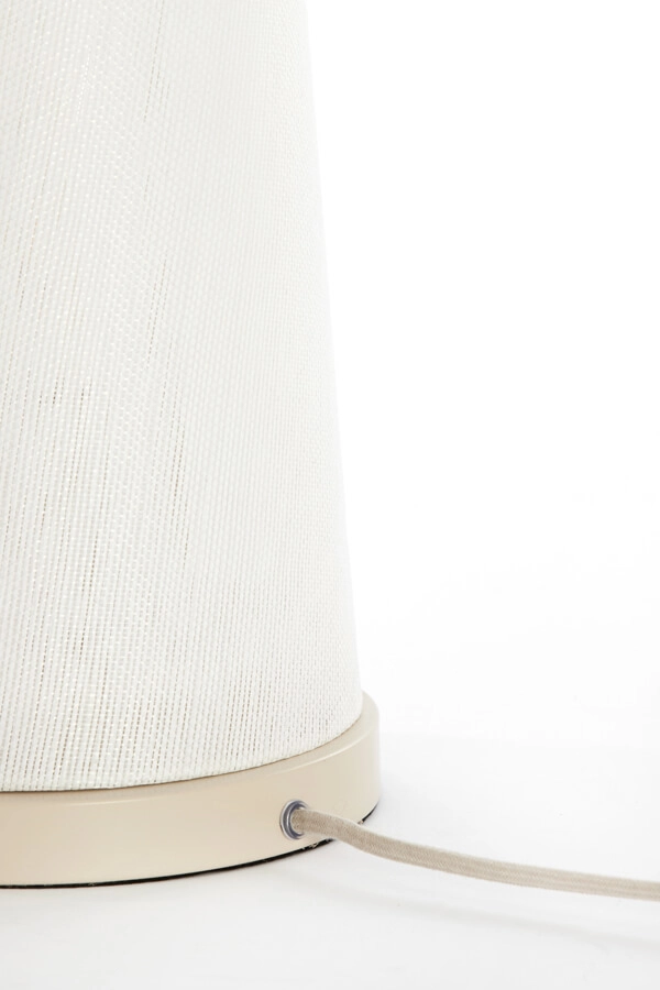 Japandi table lamp Fyon Ø 20cm cream with white Light & Living 8717807730666