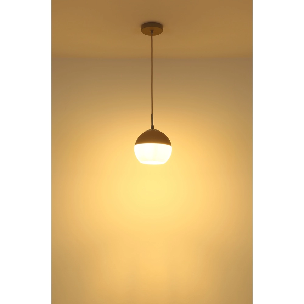 Pendant lamp Ragusa sand brown Ø 20cm Globo 9007371569786