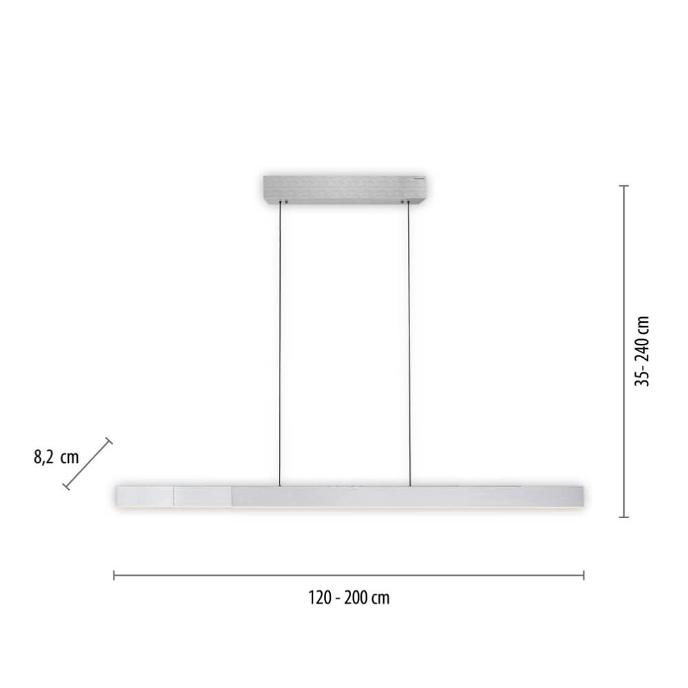 Design hanging lamp Pure Moto-Rise anthracite Paul Neuhaus 4012248371633