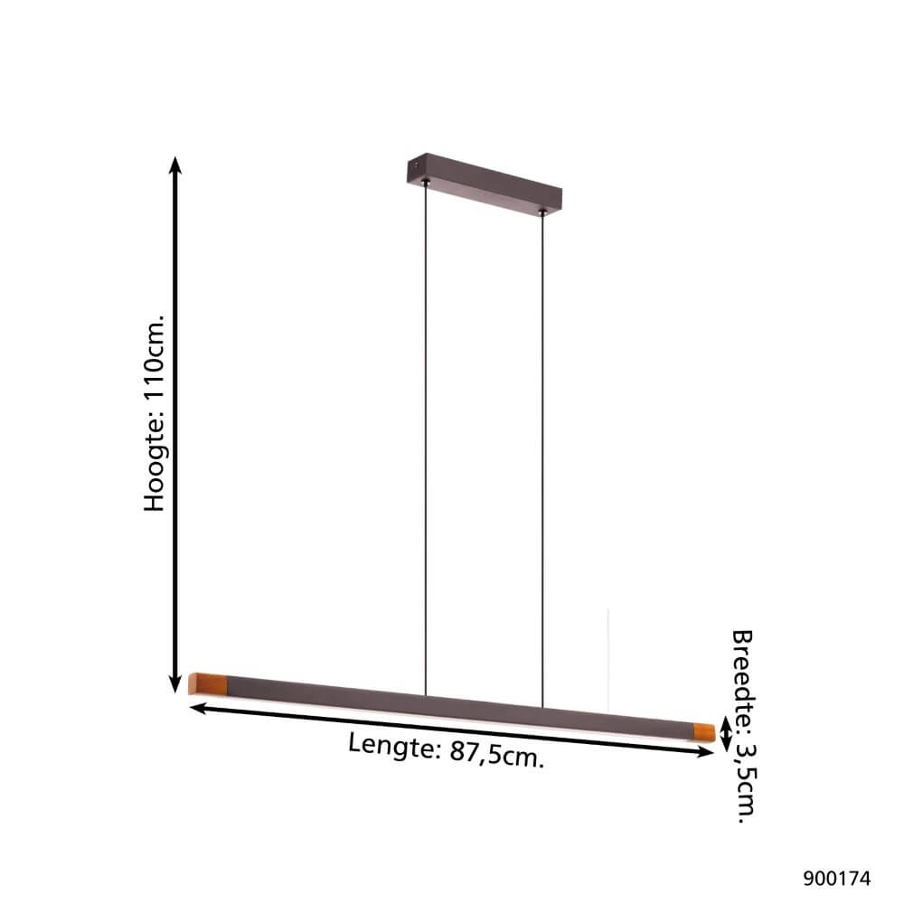 Design pendant lamp Lisciana 87.5cm Eglo 9008606238071
