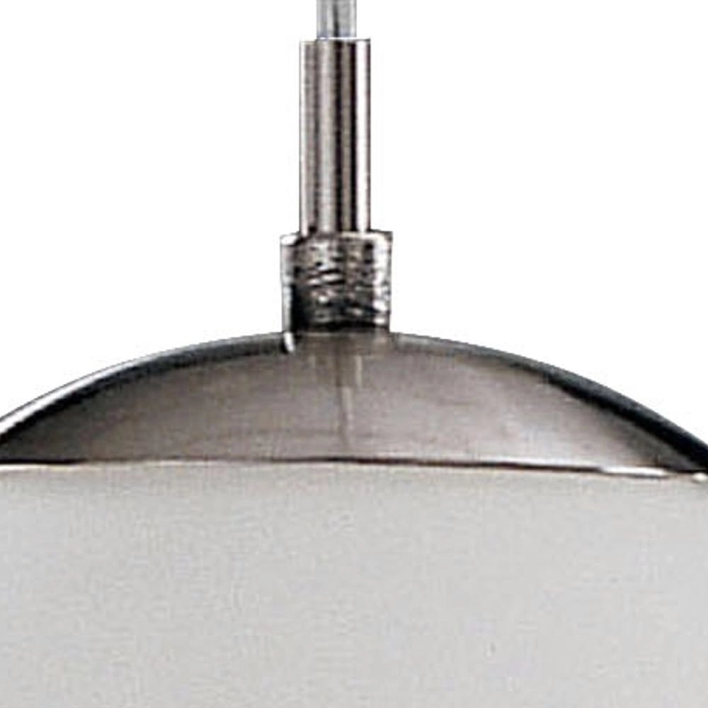 Pendant lamp Rondo glass 20cm metal gray with white Eglo 9002759852610