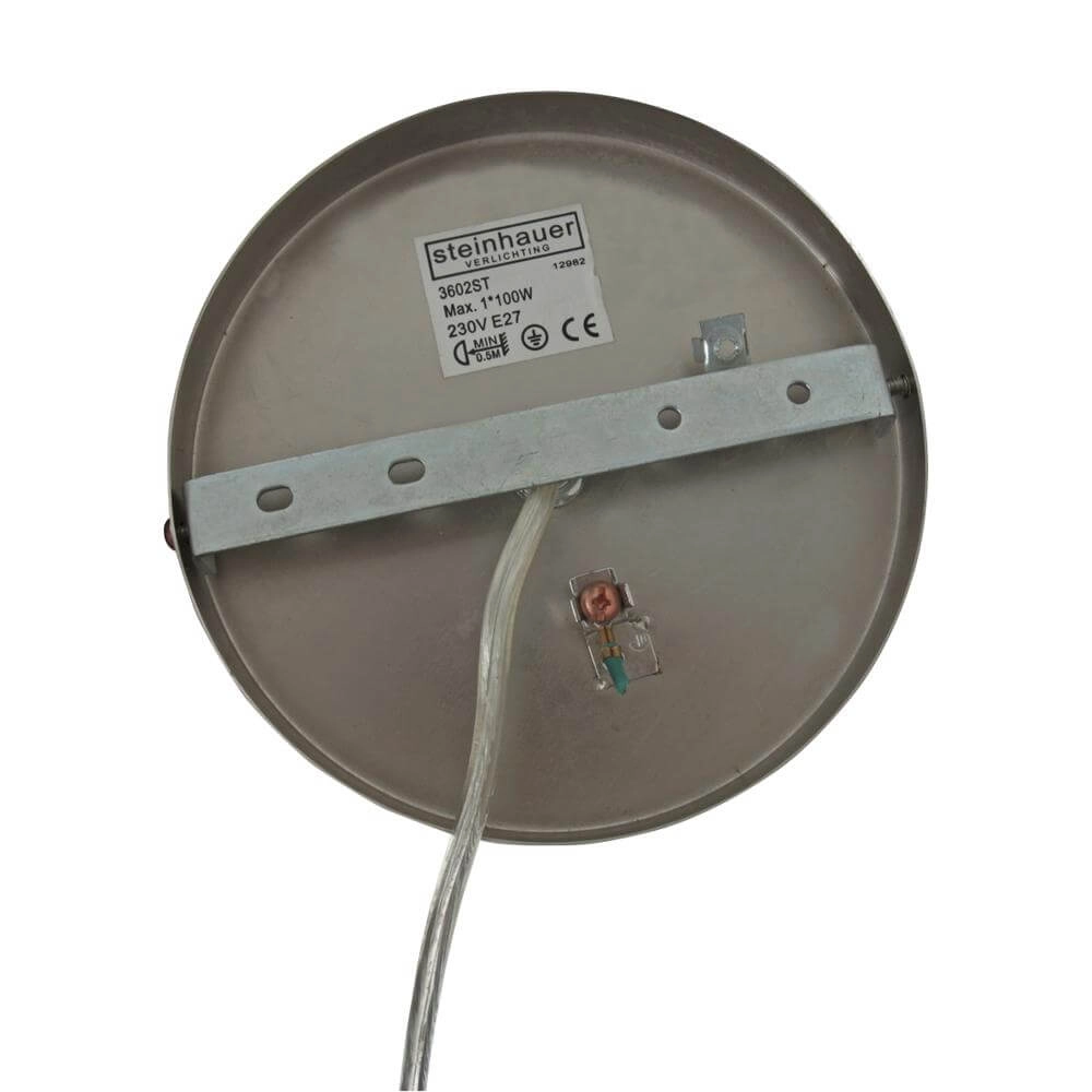 Pendant lamp Sparkled Light metal with white shade Steinhauer 8712746173130