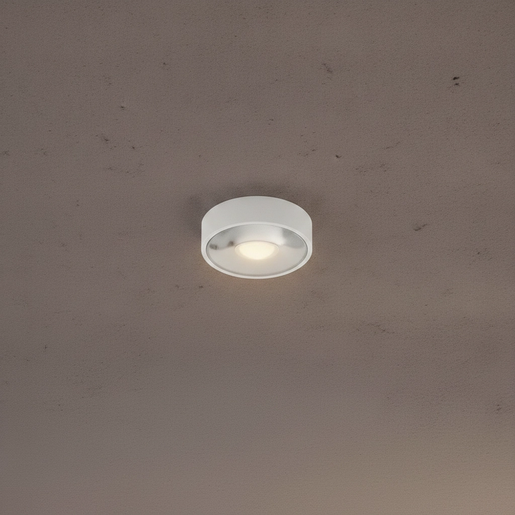 Sleek ceiling lamp Grix white