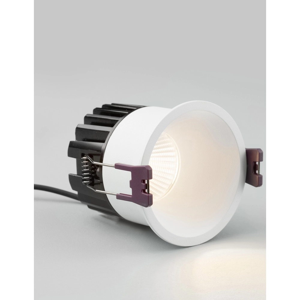 White recessed spotlight Blade Ø 7.8cm