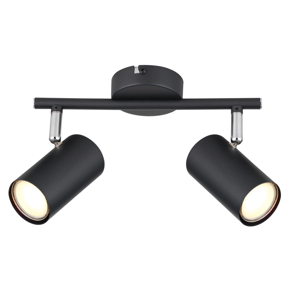 2-light ceiling lamp Allvi Black Globo 9007371445769
