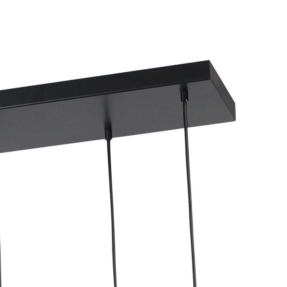 Black dining room hanging lamp Run 8-light cylinders gunmetal Masterlight 8718121206431
